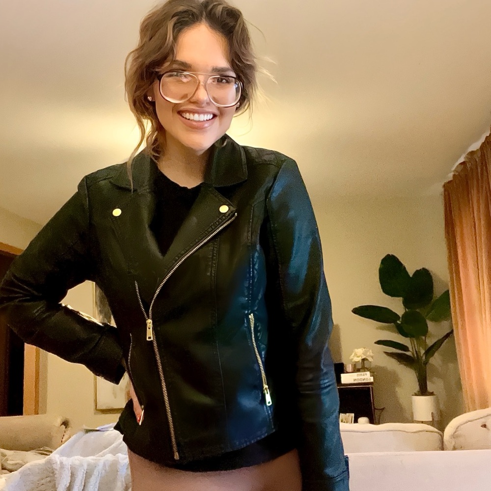 Women's Black Leather Jacket